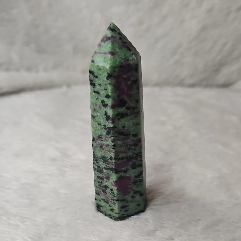 Ruby Zoisite Crystal Tower Point - Picture 3 of 7